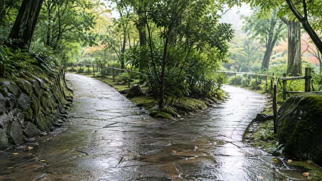 雨上がりの静かな分かれ道